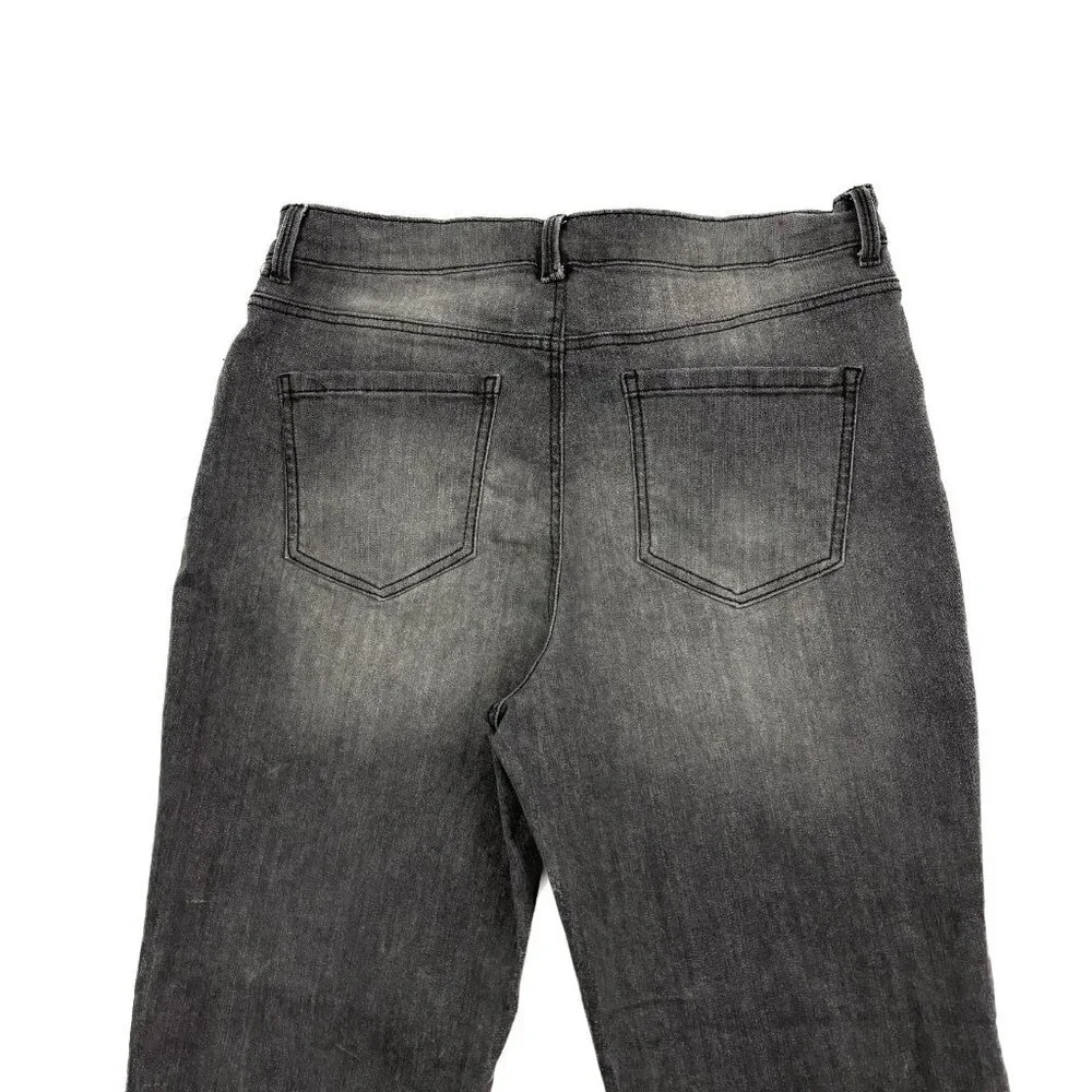 Gloria Vanderbilt Amanda Straight Leg Women's‎ size 12P Gray Denim jeans
